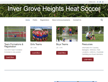 Tablet Screenshot of ighsoccer.org